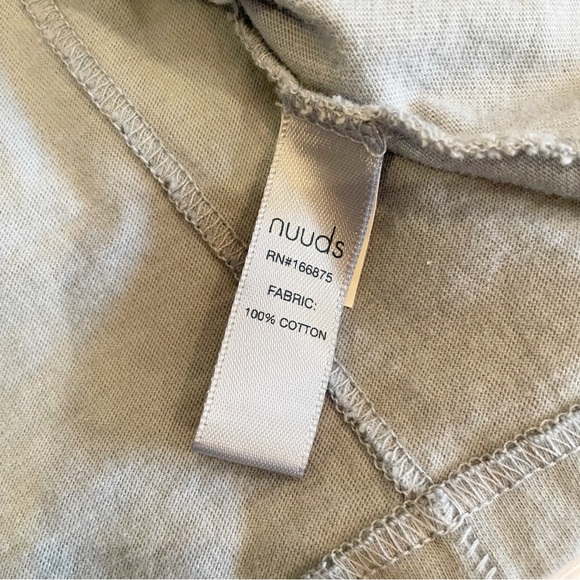 Nuuds Muscle Tee Mist Light Blue Boxy Cotton Cap Sleeve Minimalist Small - Picture 6 of 7